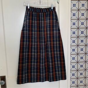 Bridge & Burn Hadley Skirt in Mazama Ridge Plaid, Sz XS, EUC